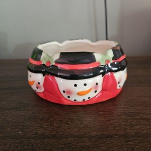 Vintage Snowman Bowl Greenbriar International